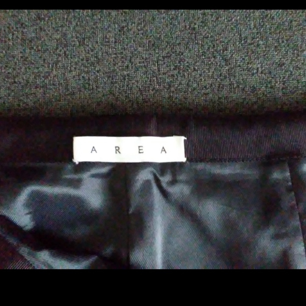 AREA Scallop Mini Skirt with Crystal Embellishments Size US 4 - Picture 8 of 8